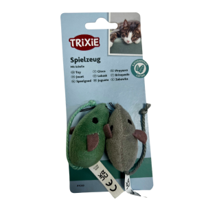 Trixie plüss egér csörgővel 2db