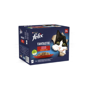 Felix Fantastic Házias válogatás nedves macskaeledel 24x85g