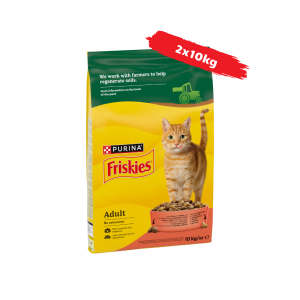 Friskies Marhás száraz macskaeledel 2x10kg