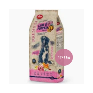 Alice Professional Bárány és sütőtök ízesítésű szárazeledel felnőtt kutyáknak 17+1kg