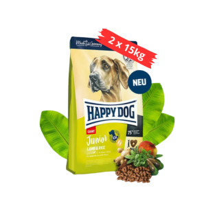Happy Dog Junior Giant Bárány-rizs 2x15kg