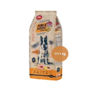 Alice Professional Krokett Sertés és burgonya ízesítésű szárazeledel felnőtt kutyáknak 17+1kg