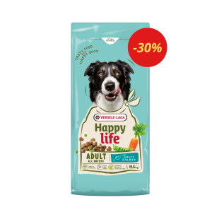 Happy Life lazacos szárazeledel felnőtt kutyáknak 12,5kg