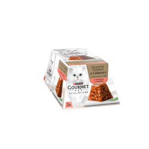 Gourmet Revelations lazac kockák zselében 2x57g