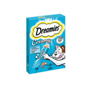 Dreamies creamy jutalomfalat lazacos 4x10g